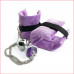 Наручники с анальной металлической пробкой Art of Sex Handcuffs with Metal Anal Plug size M Purple , Наручники и фиксаторы