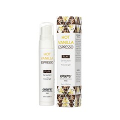 Стимулирующий гель EXSENS Kissable Hot Vanilla Espresso 15мл можно поцелуев, охлаждающий.