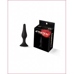Анальна пробка на присосці MAI Attraction Toys №32 Black, довжина 10,5 см, діаметр 2,5 см