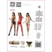 Бодістокінг Passion BS060 red, комбінезон, імітація трусиків і гольфів , Комбінезони,