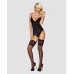 Obsessive 810-COR-1 corset & thong black L/XL , ,