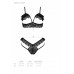 Комплект DOLLY SET WITH OPEN BRA black S/M Passion ,