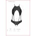 Боди из экокожи с ремешками и перфорацией Tamaris Body black S/M — Passion , Секси белье