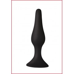 Анальна пробка з присоскою MAI Attraction Toys №34 Black, довжина 12,5см, діаметр 3,2см