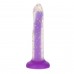 Фалоімітатор, що світиться в темряві, ADDICTION Rave 8″, Glow in the Dark Dildo Purple Confetti, 20,3 см , , ADDICTION (Канада)