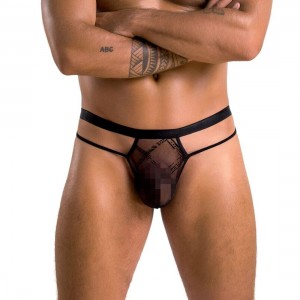 029 THONG COLLIN black XXL/XXXL - Passion