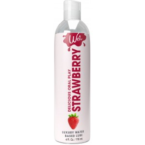Розпродаж!!! Лубрикант на водній основі Wet Oral Play Strawberry 118 мл (термін 05.02.2026)