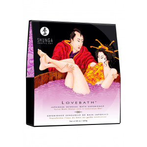 Гель для ванны Shunga LOVEBATH – Sensual Lotus 650гр, делает воду ароматным желе со SPA эффектом
