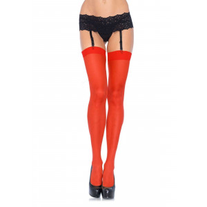 Leg Avenue Sheer Stockings OS Red