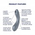 Вакуумний кліторальний стимулятор Satisfyer Curvy Trinity 1 Bluegrey ,