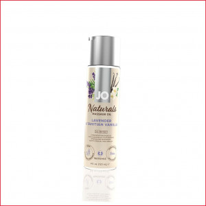 Масажна олія System JO - Naturals Massage Oil - Lavender & Vanilla з натуральними ефірними оліями (1