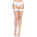 Leg Avenue Fence Net Thigh Highs OS White ,