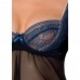 Сорочка беби долл прозрачная GISELE CHEMISE black S/M - Passion Exclusive, трусики , Сексі білизна, Passion (Польща)