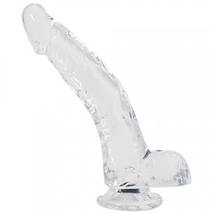Прозорий фалоімітатор Alive Jelly Dildo Stallion (м'ята упаковка)
