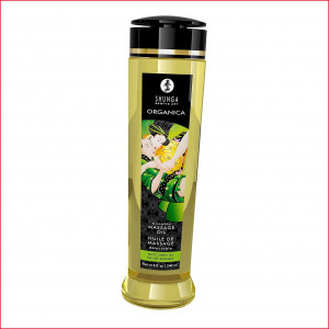 Органічна масажна олія Shunga ORGANICA – Exotic green tea (240 мл) з вітаміном Е