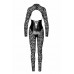 Комбінезон Noir Handmade F299 Enigma lace catsuit with underbust bodice - S ,