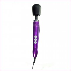 Вібромасажер DOXY Die Cast Purple, дуже потужний, живлення 220В, металевий корпус