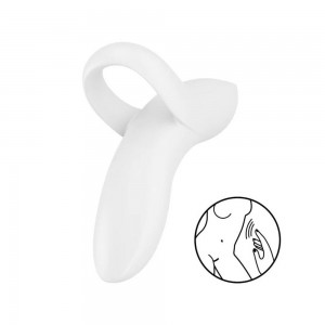 Вібратор на палець Satisfyer Bold Lover White (м'ята упаковка!!!)