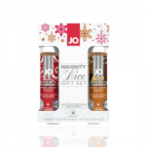 Набор лубрикантов System JO Naughty или Nice Gift Set – Candy Cane & Gingerbread (2×30 мл)