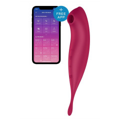 Вакуумний вібратор Satisfyer Twirling Pro+ dark red