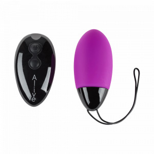 Мощное виброяйцо Alive Magic Egg MAX Violet с пультом дистанционного управления, мощное
