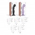 Насадка для страпона Strap-On-Me DILDO PLUG P&G LILAS METALLIC - M , , Strap-On-Me (Франція)