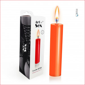 Оранжевая восковая свеча Art of Sex size M 15 см низкотемпературная