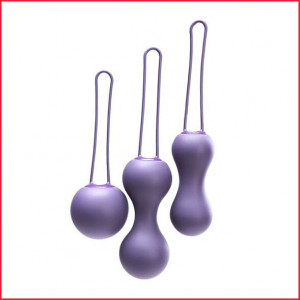 Набор вагинальных шариков Je Joue – Ami Purple, диаметр 3,8-3,3-2,7см, вес 54-71-100гр