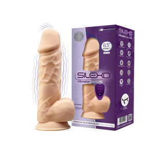 Фалоімітатор з вібрацією SilexD Norman Vibro Flesh (Model 1 size 8,5") + LRS