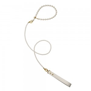 Перлинний нашийник з повідцем LOCKINK Pearl Collar & Leash Set