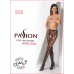 Эротические колготки-бодистокинг Passion S008 black, ажурные колготки с вырезом и лампасами-сеткой , Колготки, чулки, носки